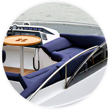 Rembourrage de sièges et banquettes de bateau